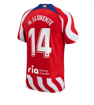 Atletico Madrid Marcos Llorente #14 Hjemmedrakt 2022-23 Kortermet